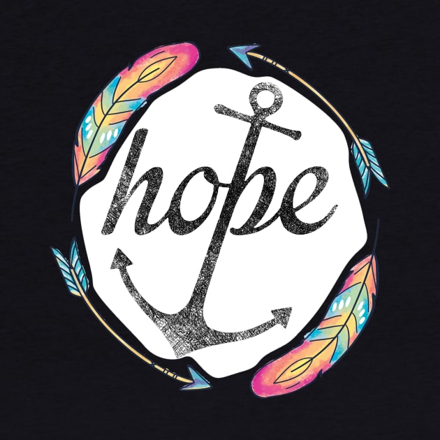 Hope, Faith Hope Love Religious Christian Boho Art by joyjeff